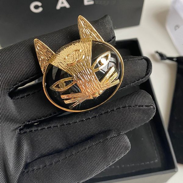 Designer di marchi da spalla oro 18K di lusso a forma di gatto a forma di gatto design alla forma di ragazza alla moda da ragazza di alta qualità boutique boutique galline box book box book book book book books