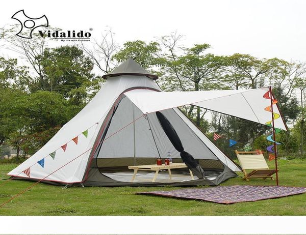 Nova chegada 34 pessoas Use Ulterlarge Ultralight Aluminium Poles Tent de tenda à prova d'água Gazebo Sun Shelter7391142