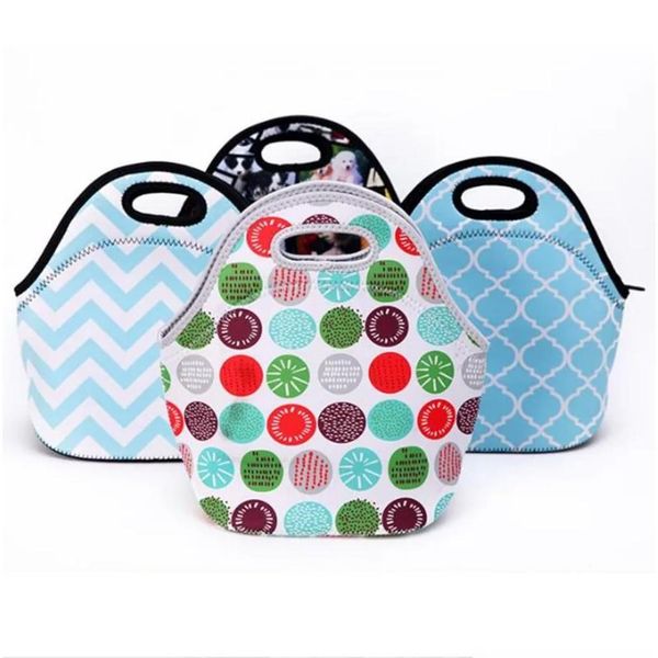 Lunchbags Sublimation Neoprene Hitze Presse Blanks Fahrt im Freien Handtasche DIY DOPPLIETER HOME GARTER HOUSEKE ANGEBOTE KITCHE DHKPQ