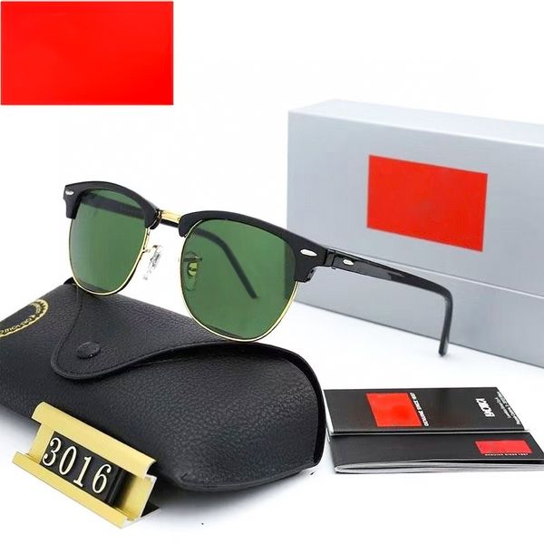 Occhiali da sole da uomo di lusso mezzo cornice uomo occhiali da sole designer marchio estate spiaggia oculare dhgate 10a donna occhiali da sole antiradia