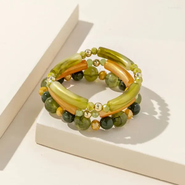 Strand Summer Color Acrilic Beads Bracciale per donne donne