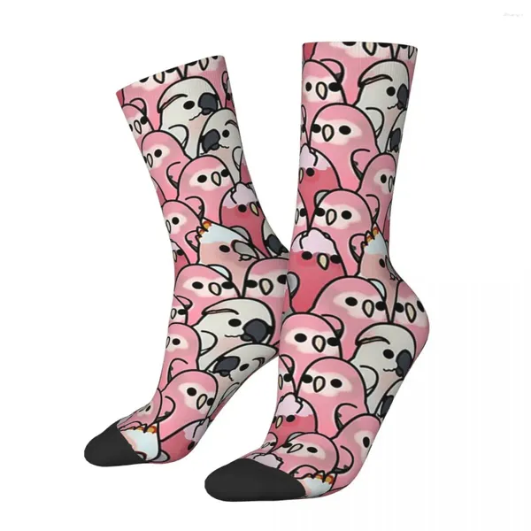 Calzini da uomo troppi uccelli!- Posa Pink Posse Harajuku Sude che assorbente calze per tutta la stagione Accessori lunghi per i regali unisex