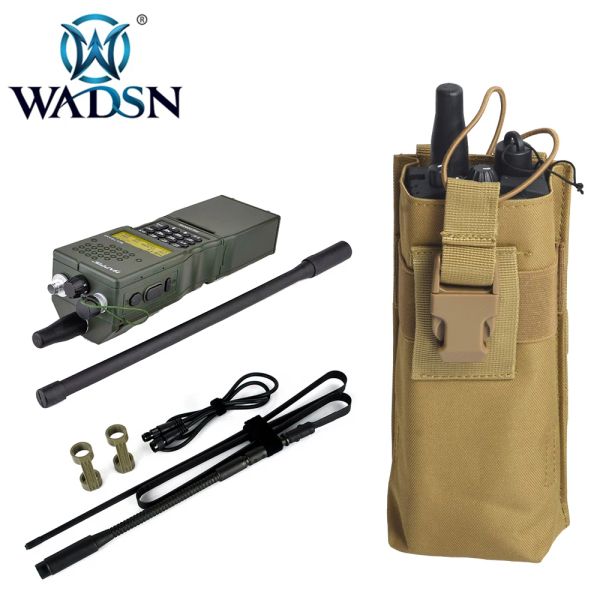 Accessoires Wadsn AN/PRC152/148 Dummy Radio Case+PRC148/152 Antennenpaket (Dummy)+Tactical West System Pouch Airsoft Headsets Zubehör