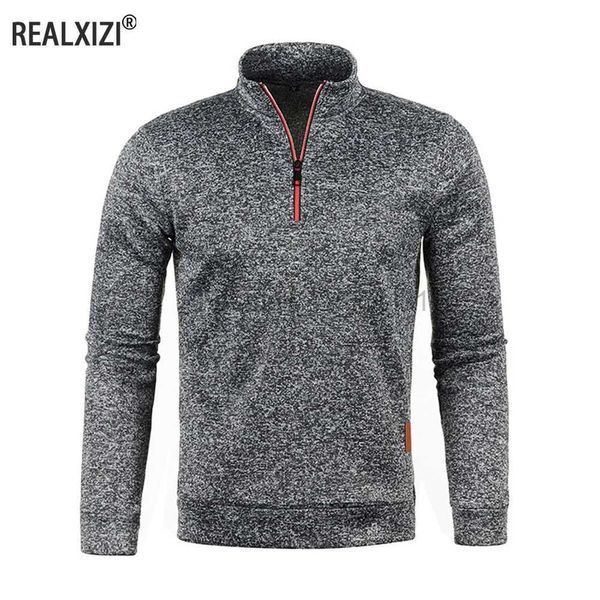 Moletom moletons masculinos massagens massadas com zíper de zíper longa Sleece Sweater StandLar Snowflakes Hoodies Men Roupos D240429