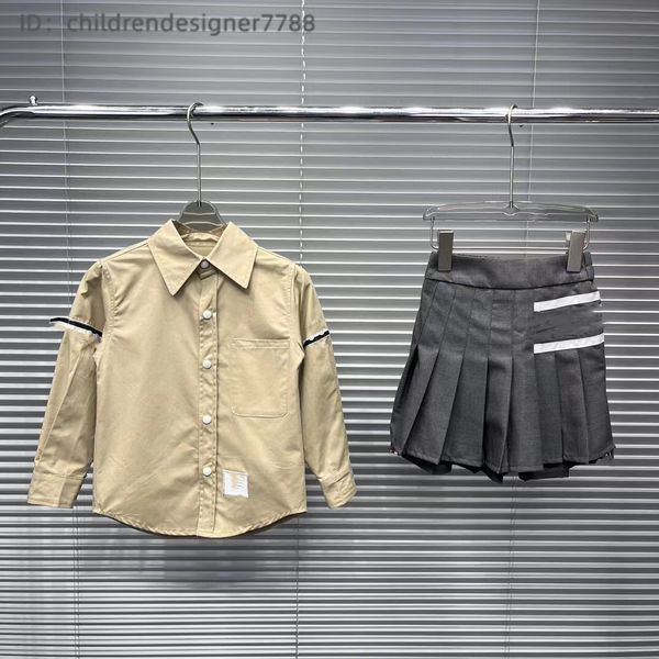 Nuovo classico designer di lusso Set per bambini Maglietta per maglione abito per bambini 2 pezzi di abbigliamento in cotone per bambini abiti da ragazza