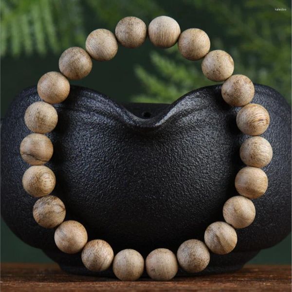 Strand Agarwood Bracelet de 9 mm de círculo único Buddha Beds Rosário 3G Men e feminina de madeira de Wenwan Entrada