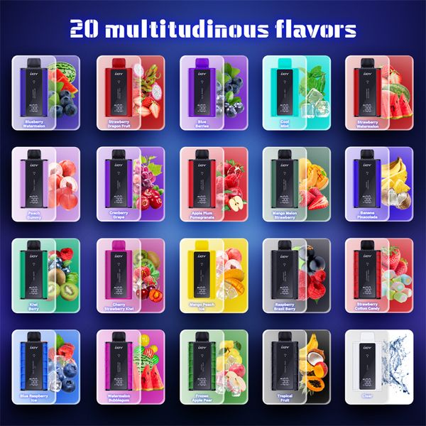 Captain IJoy originale 10k 10000 sbuffi usa e getta e penna a vapori di sigaretta con indicatore LED a LED di alimentazione a batteria e-liquida ricaricabile 650 mAh 18 ml 5%