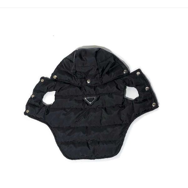 Vestiti a freddo designer meteorologio abbigliamento per cani cucciolo anticarico giacca inverno mantello per animali domestici impermeabili gilet con cappelli per piccoli cani grandi grandi neri 4xl U4152