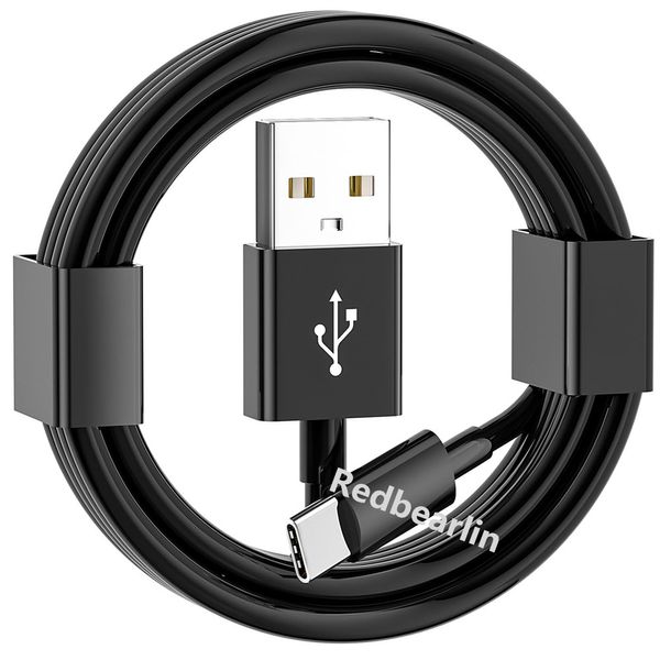 Weiß schwarz typ C USB C Daten Ladekabel 1m 3ft für Samsung S10 S20 S23 S24 Xiaomi Huawei Android Phone 15/15pro plus 1m 3ft