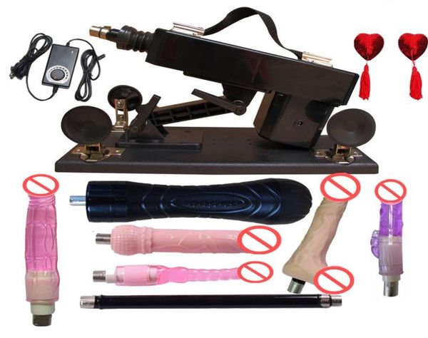 Neueste verstellbare Geschwindigkeiten Sexmaschinengewehr für Frau Dildo Vagina Spielzeug Liebe Climax Machine für Paare1686472