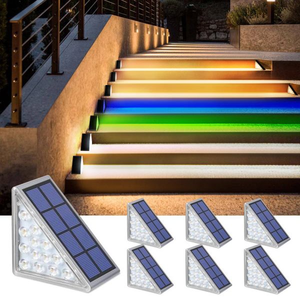 Decorazioni LEDDoor Light Solar Step Lamp Design Design Super Bright IP67 Avvolgimento di decorazioni per la luce delle scale antipasto per il ponte da giardino