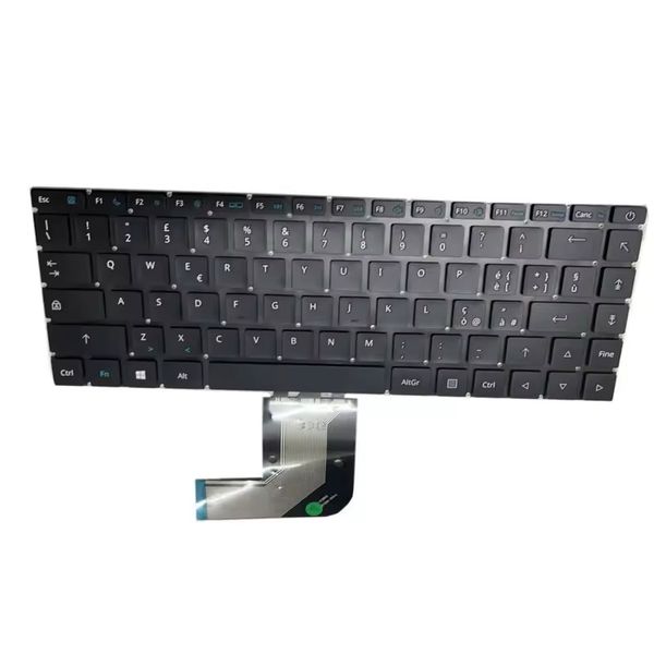 Teclado de versão sem backlit para laptop para MB3181004 XS-HS105 YMS-0177-B Itália It Black No Frame