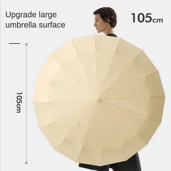 Зонты ветропроницаемые сильные 48 костей Полностью автоматический складной зонтик для мужчин Большой размер