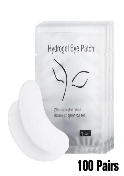 Patches de gel de olho 100Pairspack Hydrating ocular cuidados com os olhos Patches sob os olhos Lash Under para maquiagem4441898