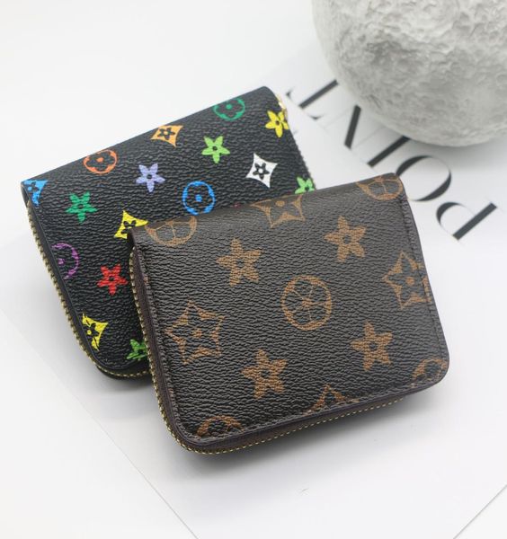 Designer classici Wormet Zipper Wallet PU Pullini della catena chiave anello di mini mini tappeto per cartoncino per cartoline di credito tasca da slot tasca b9385131