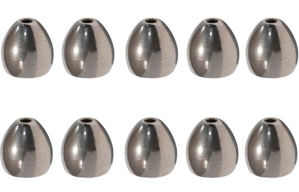 10pcsbag Silber 100 Wolfram Sinker Bullet Casting Fishing Gewichte Wolfram -Jigs Köder Rigs Fischerei Fischerei Wurm Tackle2849049