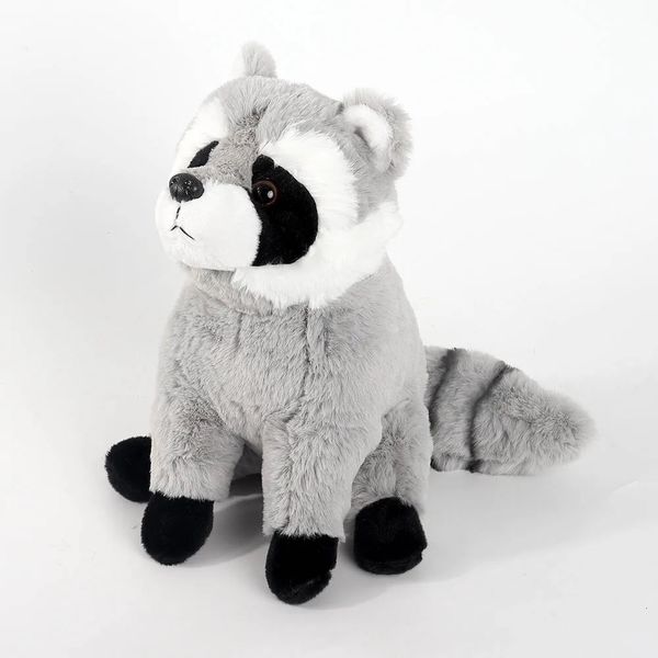 30 cm Reallife Raccoon Plush Phlust Lovely Custide Animali di peluche morbido per regali 240426