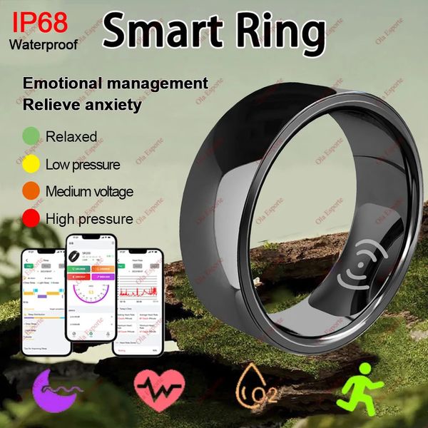 Smart Rings Intelligente Schlafüberwachung wasserdichte multifunktionale gesunde Cares Digitalringaktivität Fitness Tracker 240422