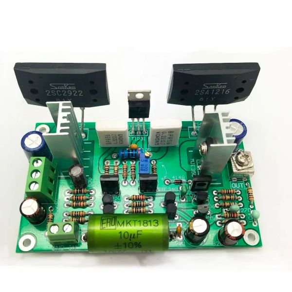 Аксессуары Sanken 2SC2922/2SA1216 Hifi Audio Amplifier Board Большой текущий эффект поля стерео класс Дискретный усилитель мощности плата A9010