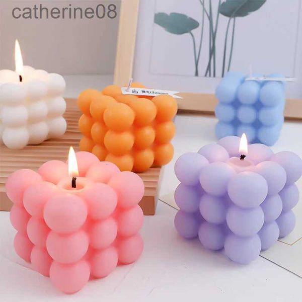 Candele di compleanno candele atmosfera ornament rubiks cube aroma candele d240429