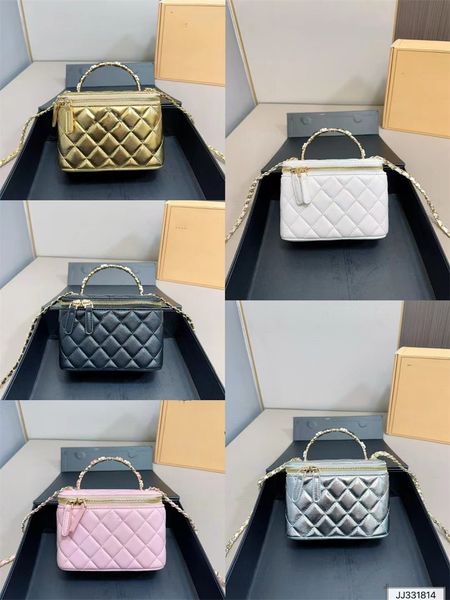 Makyaj çantası tasarımcı crossbody omuz çantası kozmetik kutular koyun derisi kadınlar güzellik makyaj çanta kılıfları çanta yıkama torbası makyaj kozmetik çantalar kılıfları moda hediye