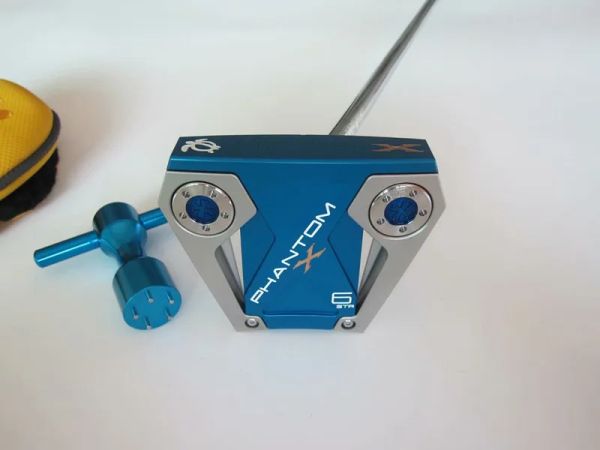 Club Nuovi mazze da golf Phantom X6STR PUTTER Blue Phantom X6STR Golf Putter 33/34/35 pollici Albero in acciaio con copertura per la testa