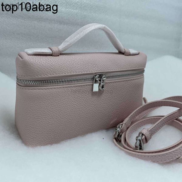 Loro Piano Bag LP Pequeno quadrado Loro pianaly biscoito de bolso extra l19 bolsa bolsa bolsa