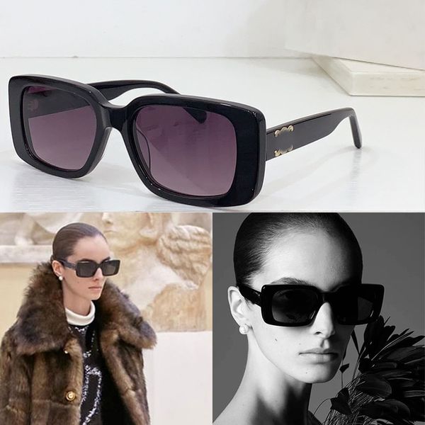 Designer Lady Triumph Erz Logo Square Rahmen Sonnenbrillen Mode Frauen Luxus Outdoor Sonnenbrille 100% UV -Schutz mit Brown Crossbody Bag 40286