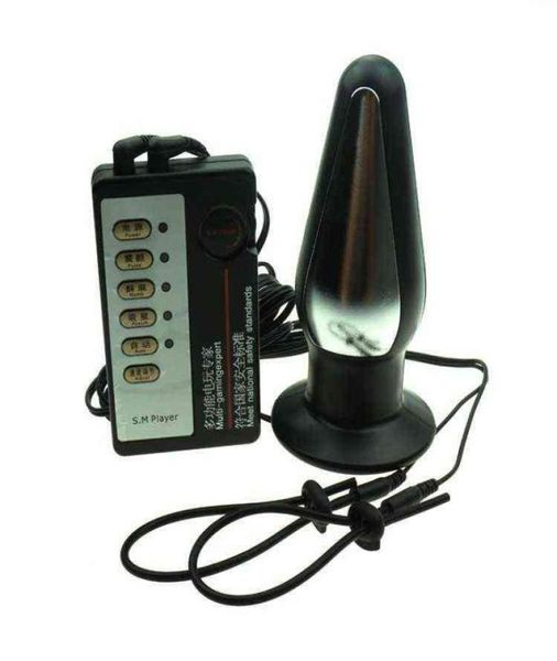 Anal Toys 3pcsset Electro Sex für Männer Penis Ringanal Plug Heckhosts Schock Analtherapie Hahnring 11255172757