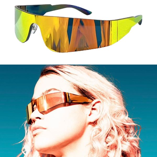 Occhiali da sole riflettenti Designer Designer Occhiali da sole Reflective Holiday Beach Travel Party Outdoor Goggles B0041 occhiali da sole di lusso Uv400 Scolorimento