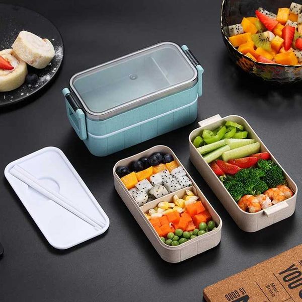 Bento Boxes Contenitore alimentare riscaldato per alimenti Bento scatola giapponese Snack termico Elettrico Rescaltato per bambini con compartimenti Lunchbox