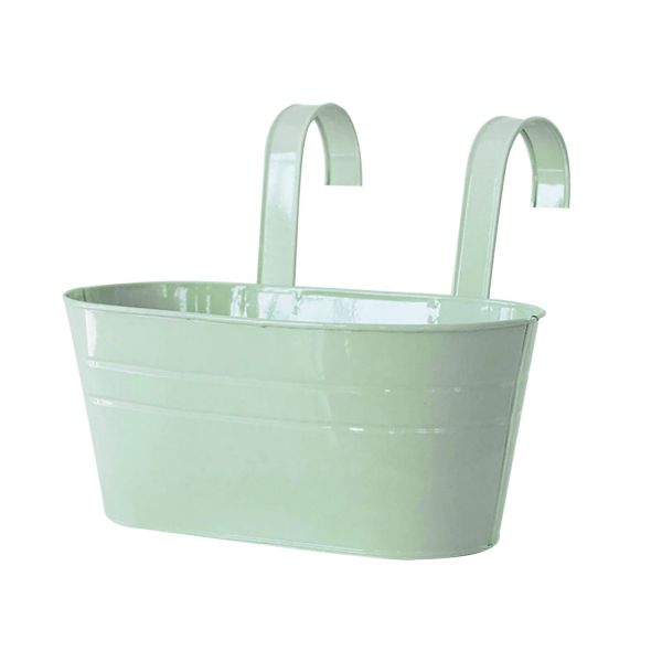 Decorações removíveis ganchos duplos de estanho removível Planter pendurado em casa oval metal planta vaso de flores de vasa de varanda pendurada em vasos de plantador