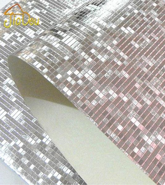 Ganzes Glitzer Mosaik Tapete Hintergrund Wand Tapete Gold Folie Tapete Silber Decken Wandbedeckung Papel de Parde2146095