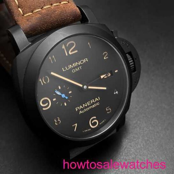 Дизайнерские запястья Watch Panerai Luminor Series Mens Swiss Mechanical Sports Leisure Luxury Watch 44 мм черная тарелка PAM01441