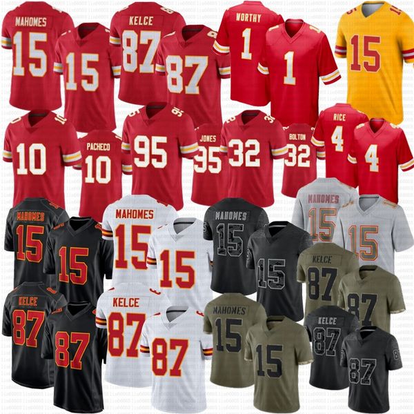 Patrick Mahomes Travis Kelce Xavier digno de Isiah Pacheco Football Jersey Rashee Rice Nick Bolton Kadarius Toney Chris Jones