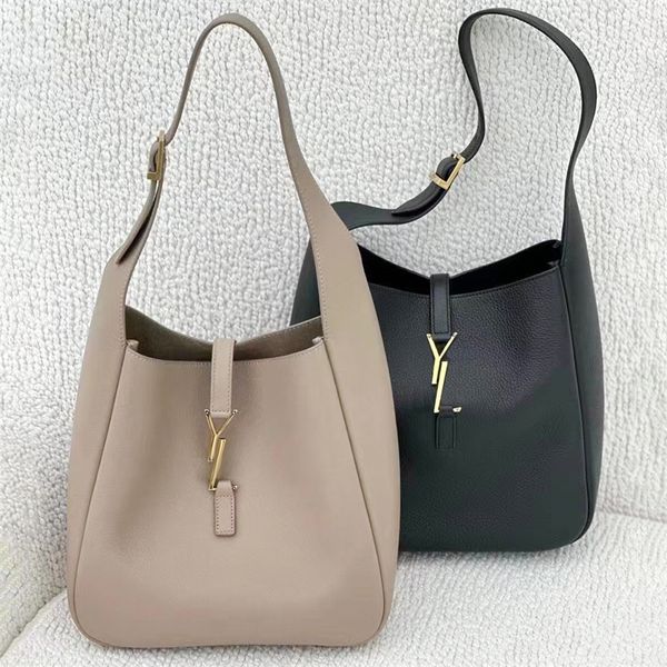 Bola de ombro de couro de couro Le5A7 grande bolsa de balde grande carteira de luxo de luxo mans saco de lojas Bolsa feminina Black Pochette Breathel embreagem Crossbody