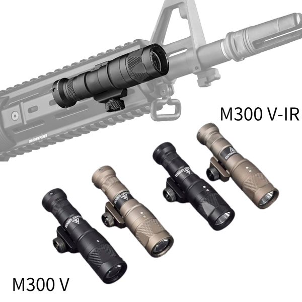 Metal Tactical M300V IR Mini Scout Lanterna leve com caça à caça Lanterna