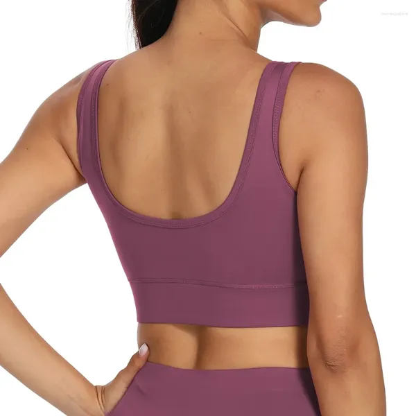 Yoga -Outfit Sport Push Up BHs für Frauen Weste Frau Tanktop Top Running ärmellose Ernte Fitness Unterwäsche Fitnessstudio Westen Damen Damen