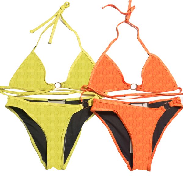 Frauen bedruckte Bikini Set Badebekleidung sexy Schnürung Push Up BH Slips zweiteils Set Fashion Mini Bikini Frauen Unterwäsche für Sommer Beach Surfing Badeanzug