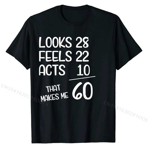 T-shirts masculinos Funny 60th Birthday Presente 60 anos Nascido em 1960 T-shirt Cotton Tops TS para homens T Cirtas GK Funky T240425