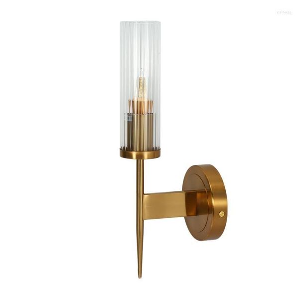 Настенная лампа скандинавская лестница светодиодные светильники для домашней ванной комнаты/спальня стеклян