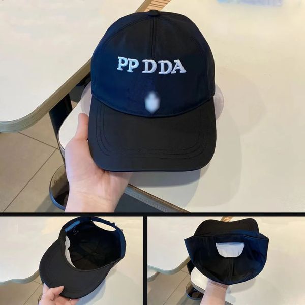 O Pride Fashions Luxury Designer Baseball Cap 2024 PRA Oficial Site O mesmo estilo 1: 1 chapéu clássico bordado P Letter Sun Hat para homens e mulheres