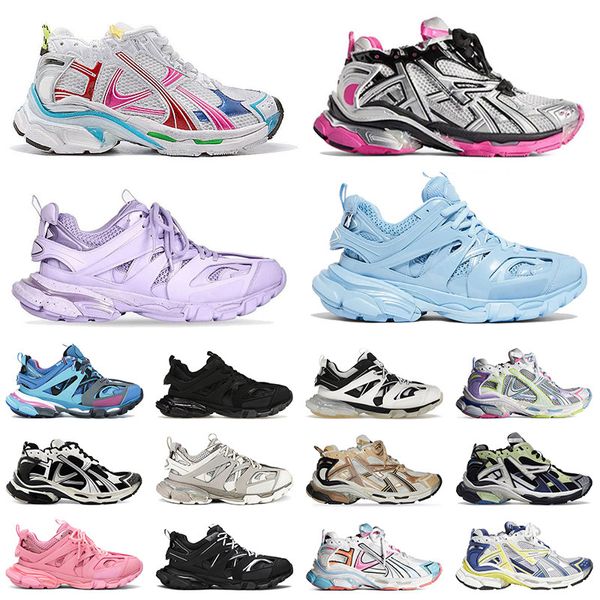 2024 Track Runners Sneakers 7.0 7.5 3.0 Designer Casual Shoes Plattform Brand Graffiti Läufer übertragen Frauen Männer Trainer Runner 7 Track Runners