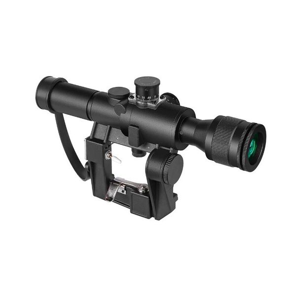 SVD 4x26 Escopo vermelho iluminado Riflescope Ranger Ranger de vidro gravado Reticular de vidro tático Optics the Shooting Ak Rifle Hunting Shoot Out Outdoor