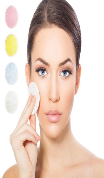 Removedor de maquiagem de algodão de bambu Cuidado com a pele reutilizável lenços de face Face Limpeza lavável Cosmética Removedor de maquiagem Round Makeup PA7384886