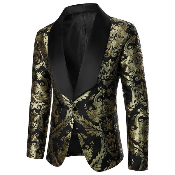 Jackets masculinos masculino terno de luxo Texturizado de tecido Business casual mass casual festival Banquet Wedding Stage de performance masculino T240428