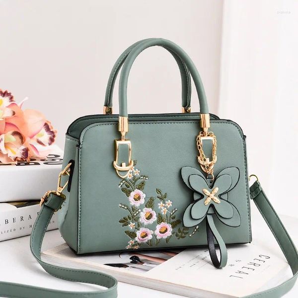 Umhängetaschen Handtasche Frauen 2024 Stylische Atmosphäre Weiche Leder Frauen Messenger Elegant All-Match große Kapazitätstasche