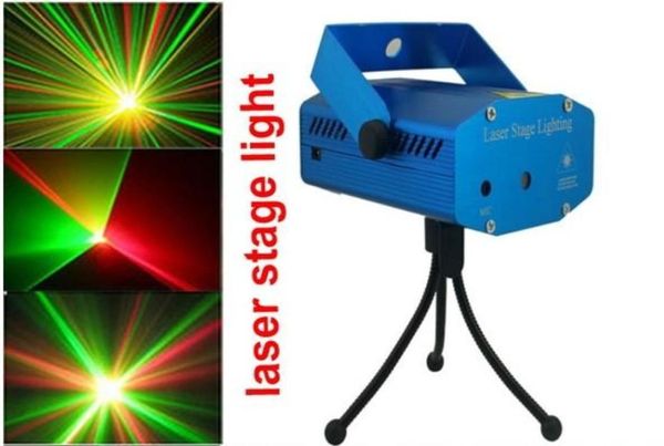 Blue Mini Led Laser Projector DJ Disco бар сцен