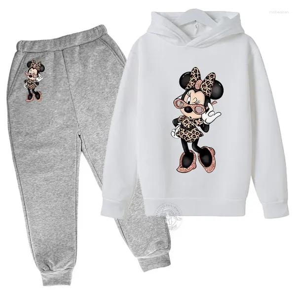 Set di abbigliamento Spaccatura 2D Cartunhi Graphics Graffiti Set di felpe per bambini Boys and Girls Fashion Stampa multicolore