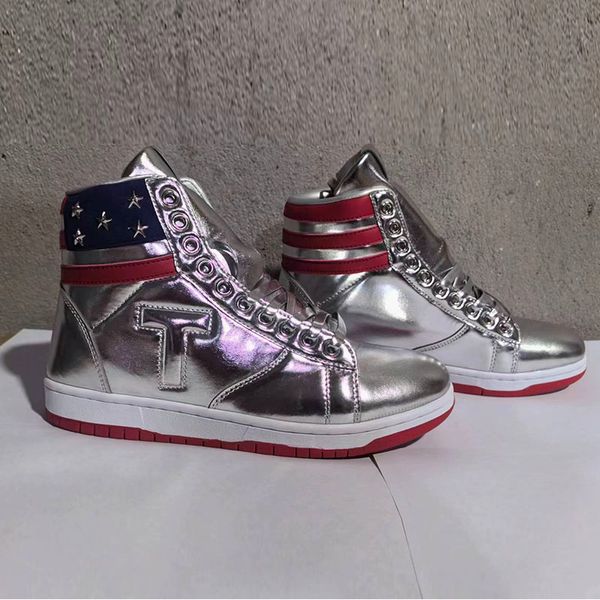 T Trump Basketball Casual Shoes The Never Render Designer High Tops 1 TS Gold Custom Men Outdoor Sneakers Commest Sport